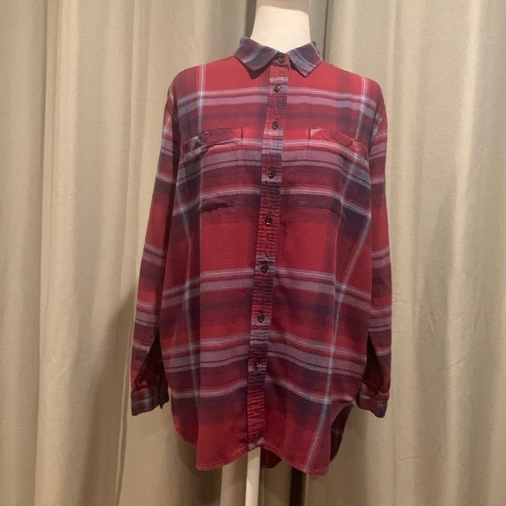 BDG (Urban Outfitters) Fleece Plaid Button Down Size SP